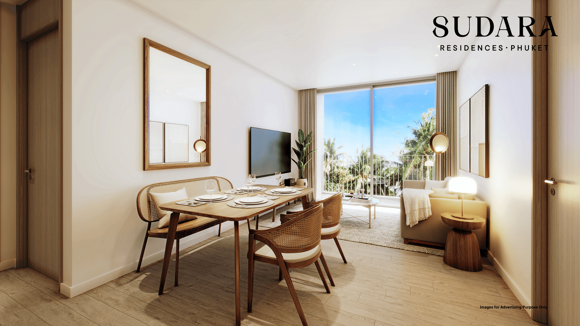 10 Two Bedroom Living Room Sudara Residences, Bangtao Beach – Luxury Condominium Living