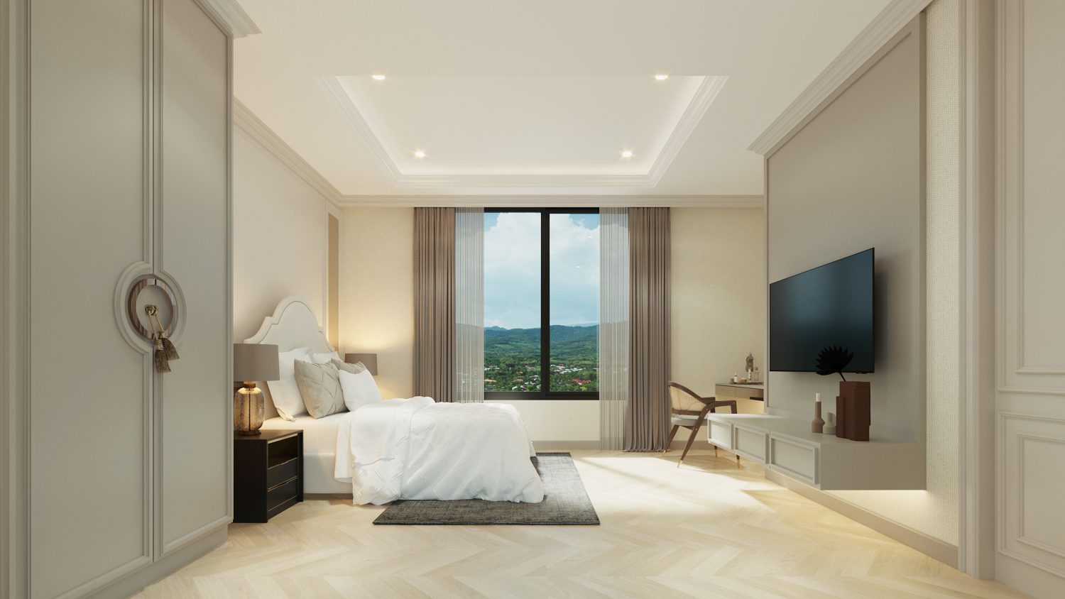 2SW-Master-Bedroom 2-Bedroom Condominium in Pasak Soi 8