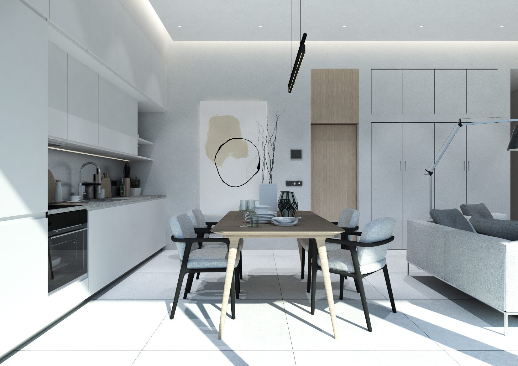 AR_THEGREENS_10_KITCHEN_01 3-Bedroom Luxurious Villa Living in Rawai, Phuket – The Greens Phase 2