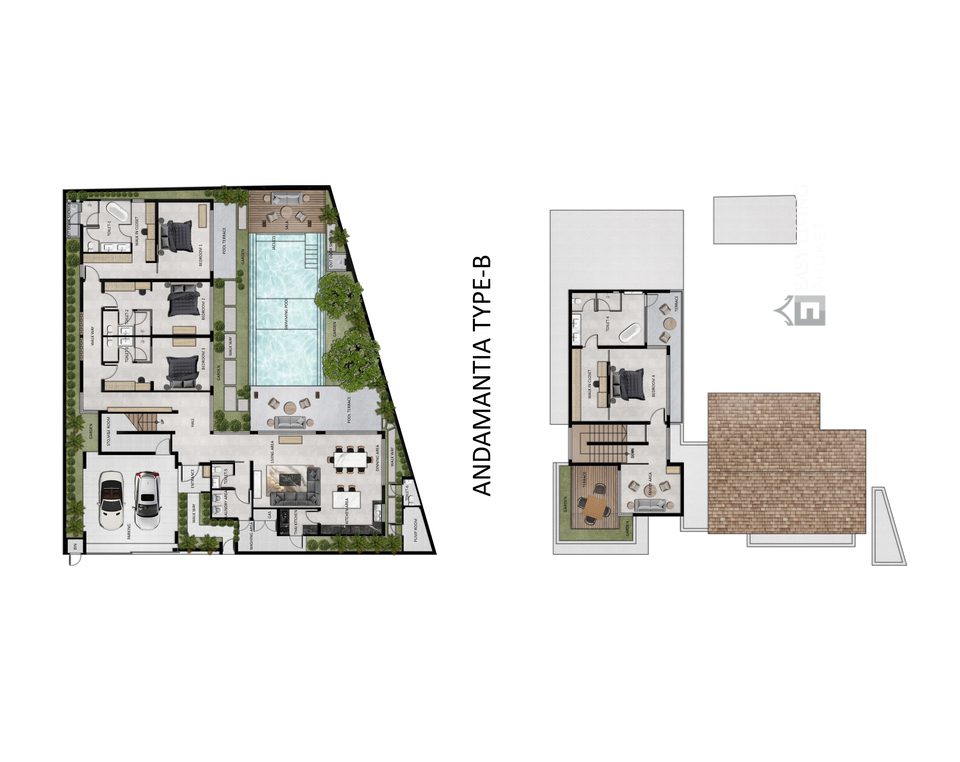4 – Bedroom Adamantia Villas, Bangjo