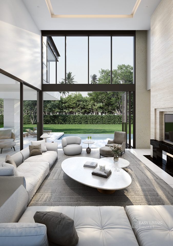 EDouble Volume Ceiling1.resized 5-Bedroom 2 Storey Exquisite Luxury Estate: Your Oasis in Chalong, Phuket