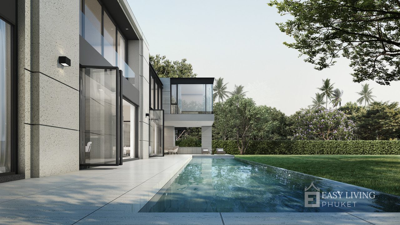 ETerrace Pool View.resized 5-Bedroom 2 Storey Exquisite Luxury Estate: Your Oasis in Chalong, Phuket