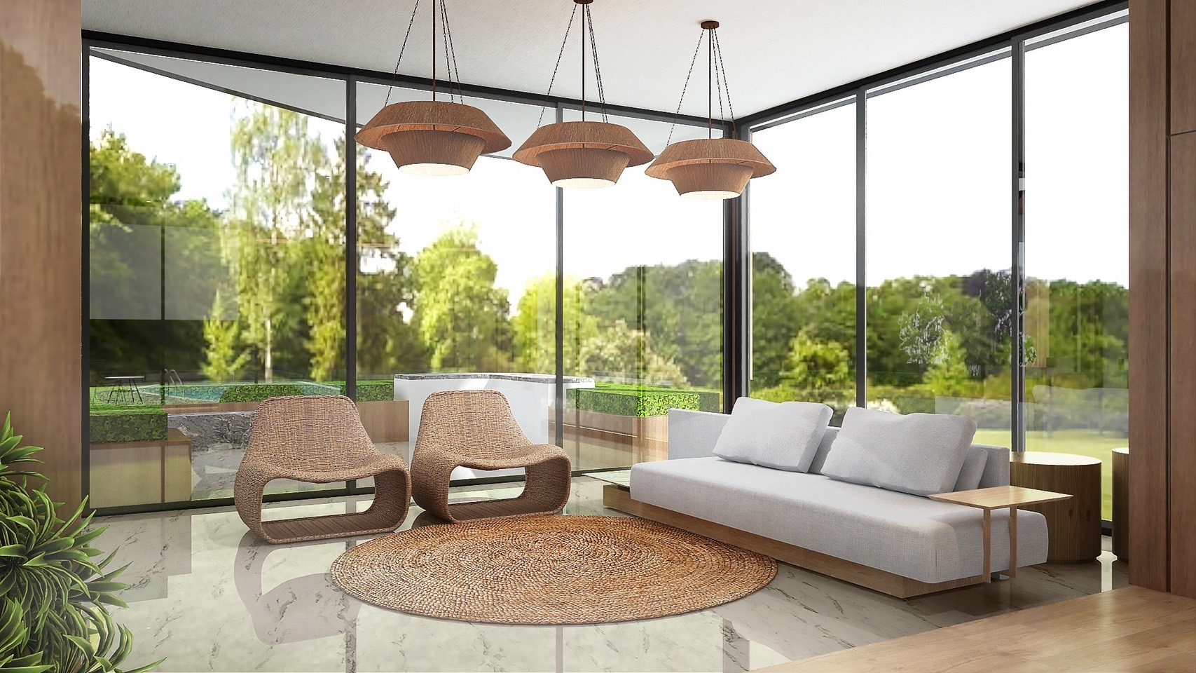 F2-Living-4 4BR Hilltop Retreat Rovana Rhea Villa