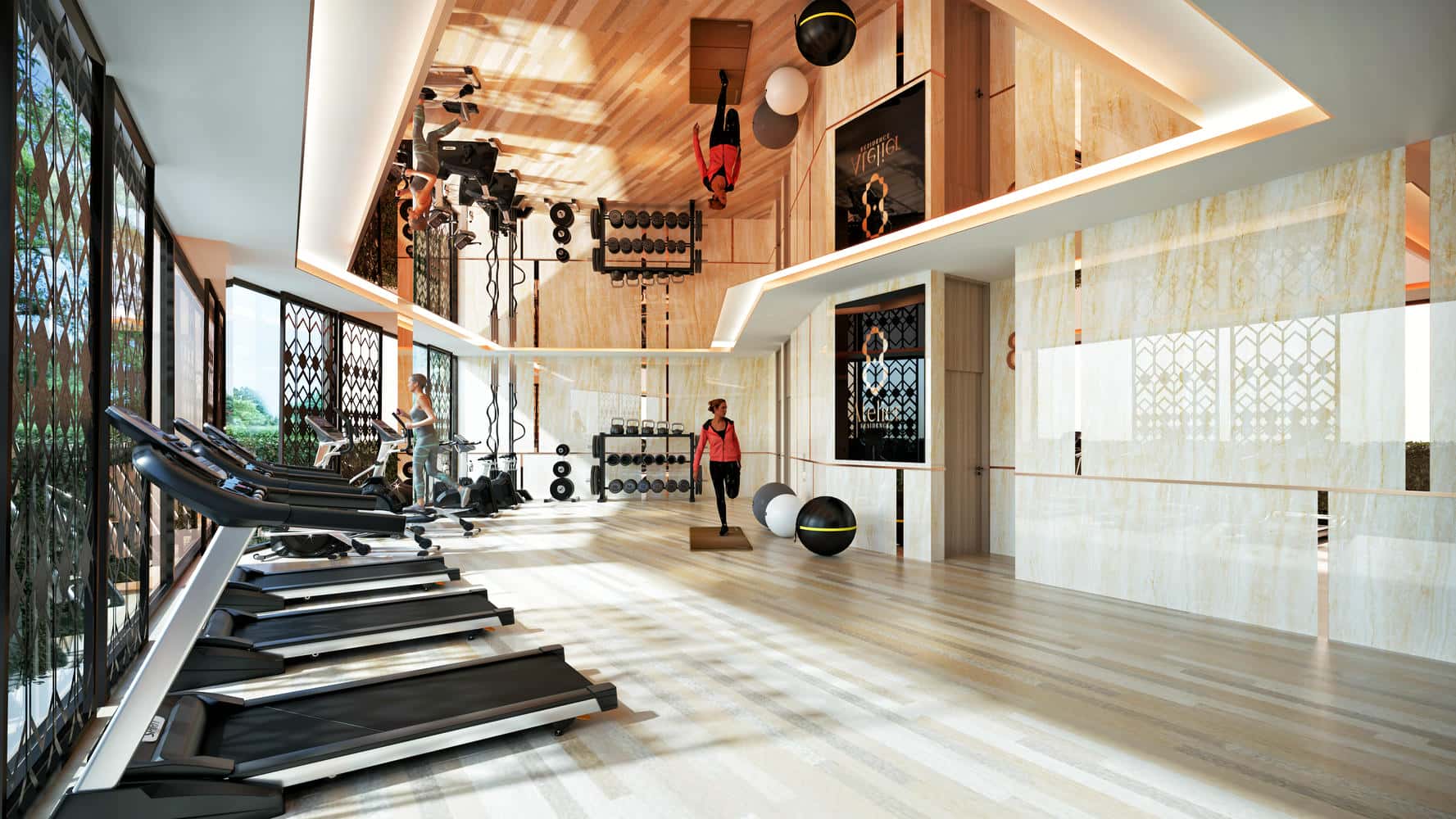 Fitness Hires 2-Bedroom Condominium in Pasak Soi 8