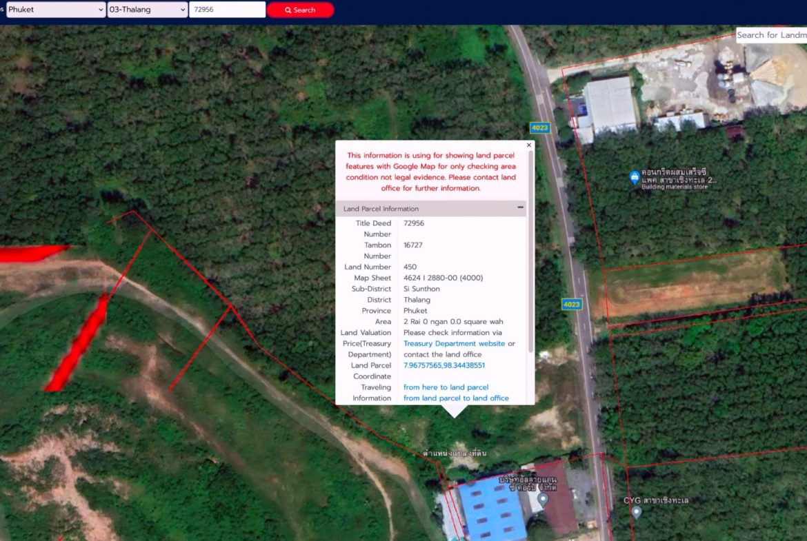 4-Rai Beautiful Land Parcel, Cherngtalay Area, Phuket