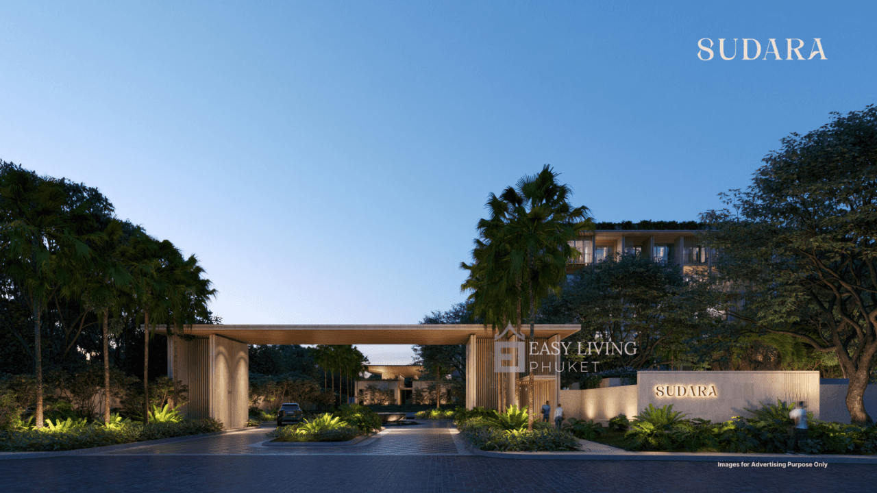 S1udara Front Entry Gate.resized 1 – Bedroom Seaside Serenity: Modern Condo Living in Bangtao