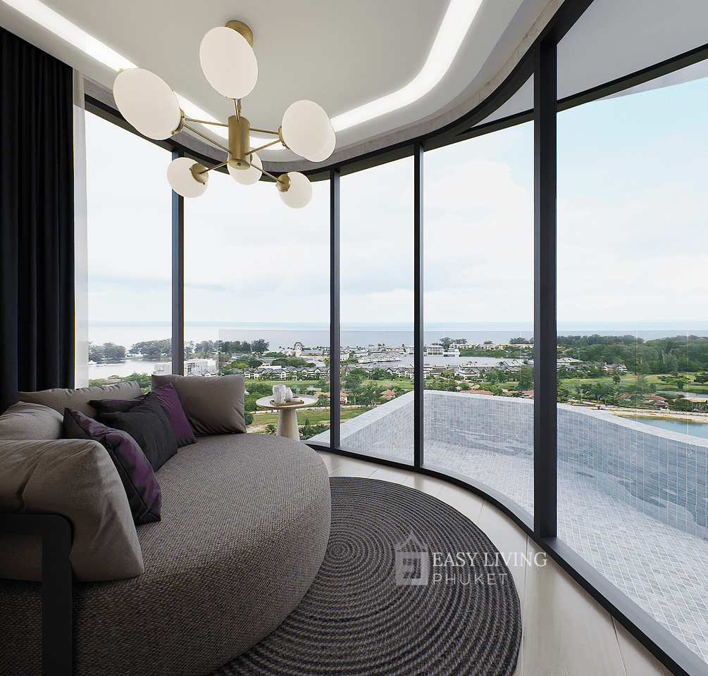 Stunning Penthouse in Phuket’s Laguna Area Relax Area.resized Penthouse – Bedroom Bellevue Lagoon Choeng Talay