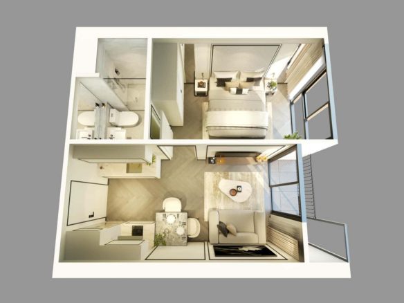 1–2 Bedroom Condos with Pool & Mountain Views – Laguna | Ozone Signature Phase 3