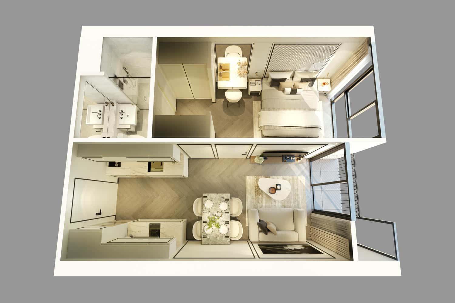 TOPVIEW_1BEDROOM_B 1-Bedroom Condo with Pool Views – Laguna