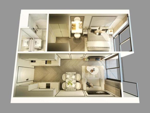 1–2 Bedroom Condos with Pool & Mountain Views – Laguna | Ozone Signature Phase 3