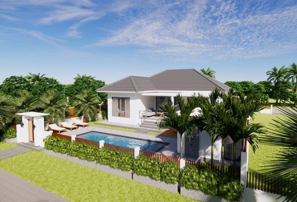 2 Bedroom Single Storey Pool Villa with Extra-Large Land Khao Lak
