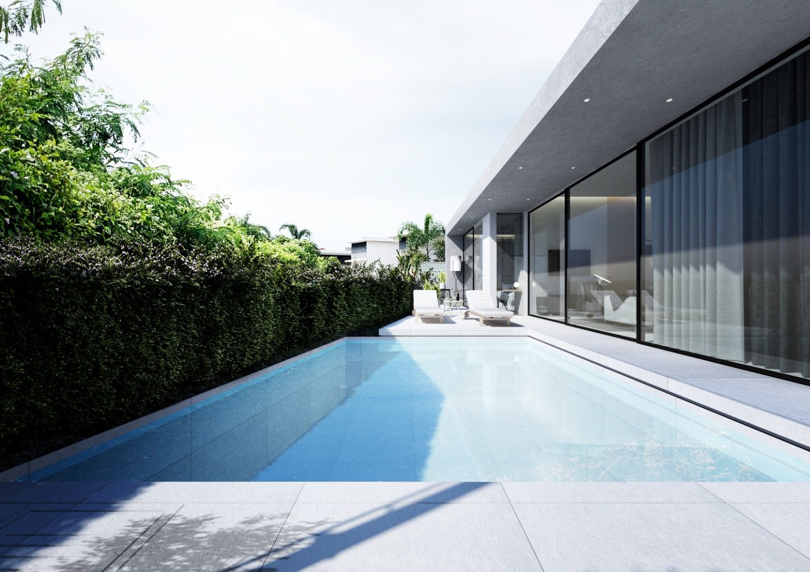 The Greens Rendering – Pool 2-Bedroom Luxurious Villa Living in Rawai, Phuket – The Greens Phase 2