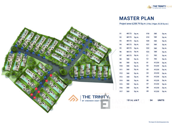 4 – Bedroom at The Trinity Village. Your Gateway to Phuket’s Exquisite Lifestyle