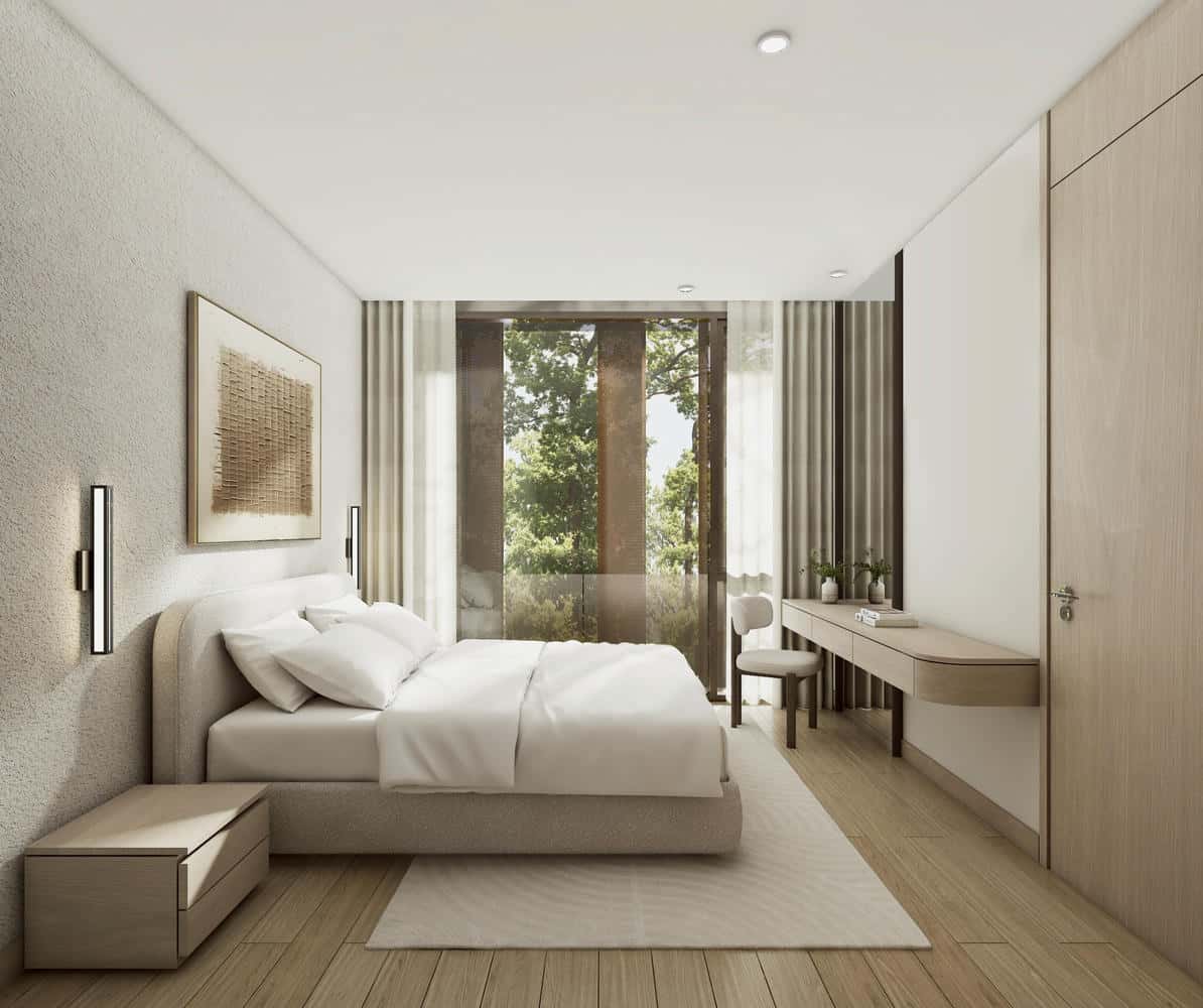 The Zero Nai Yang Penthouse Master Bedroom 2-Bedroom Penthouse Suite with Rooftop Access – Nai Yang Beach