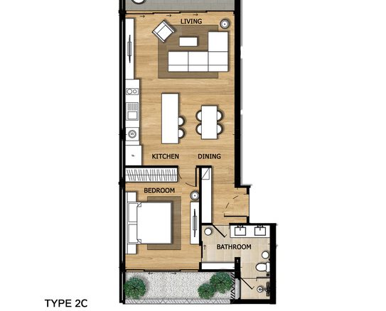 2 Bedroom Condominium with Pool Access in Choeng Thale, Phuket