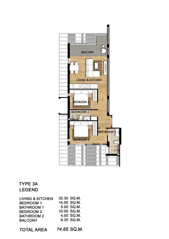 2 Bedroom Condominium with Pool Access in Choeng Thale, Phuket
