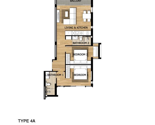 2 Bedroom Condominium with Pool Access in Choeng Thale, Phuket