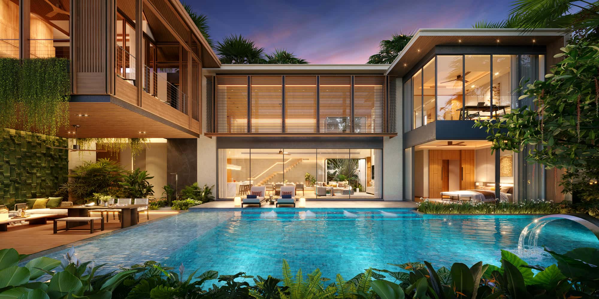 Type L Pool side house 5-Bedroom Modern Pool Villa in Cherngtalay, Phuket