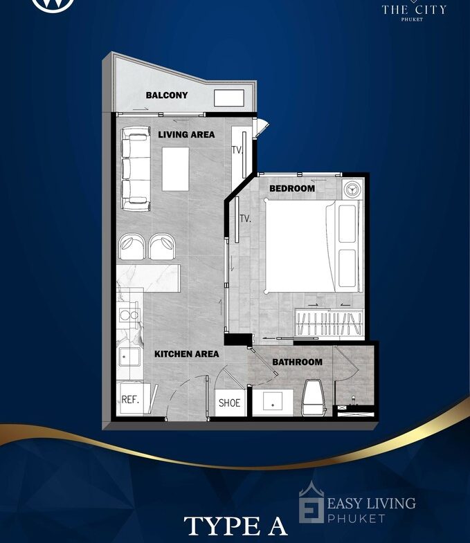 1 – Bedroom The City Phuket