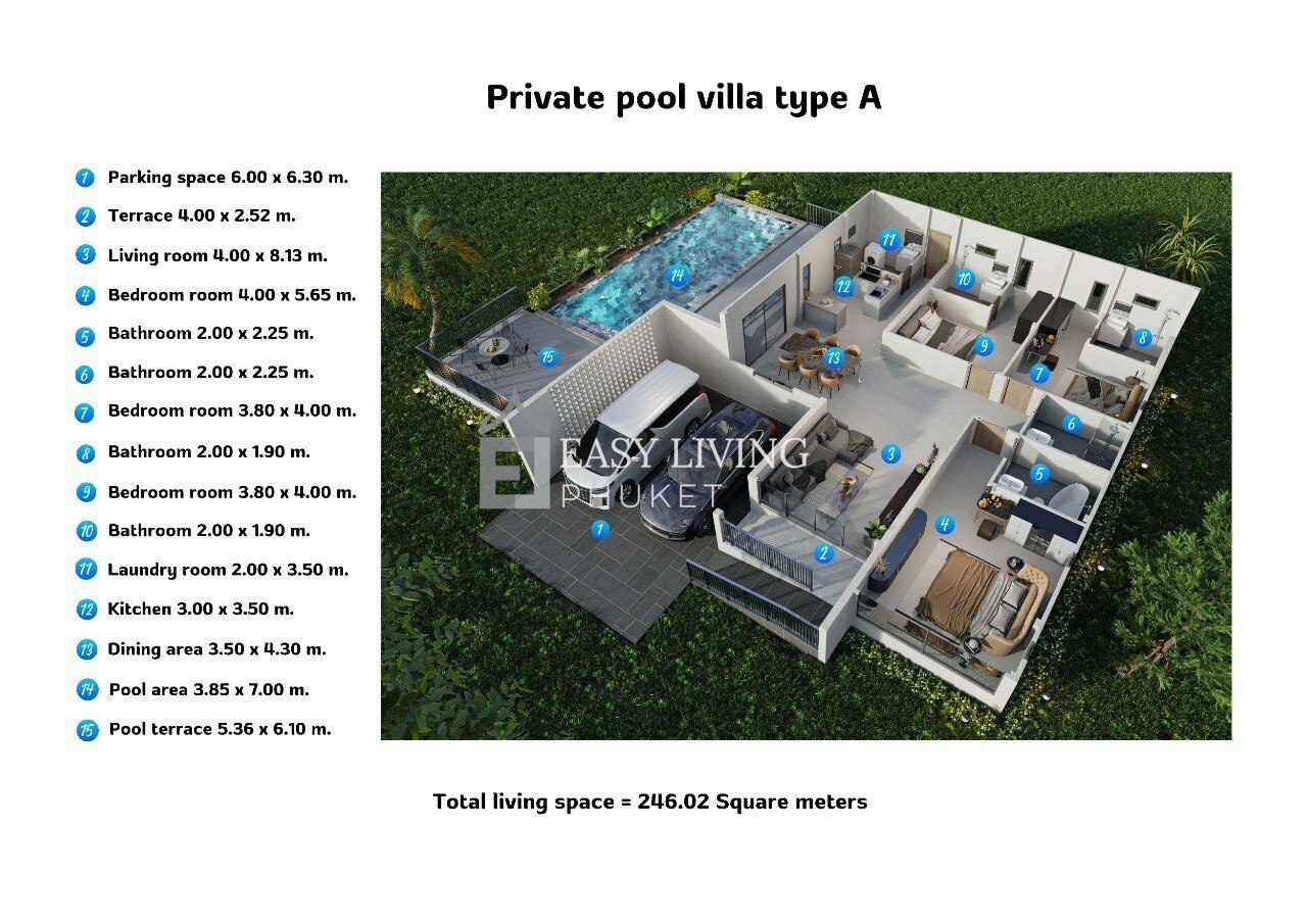 3-Bedroom Bhuvana Pool Villa, Thalang Phuket