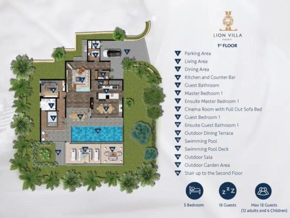 Luxury 6-Bedroom Villa with Infinity Pool Layan Beach