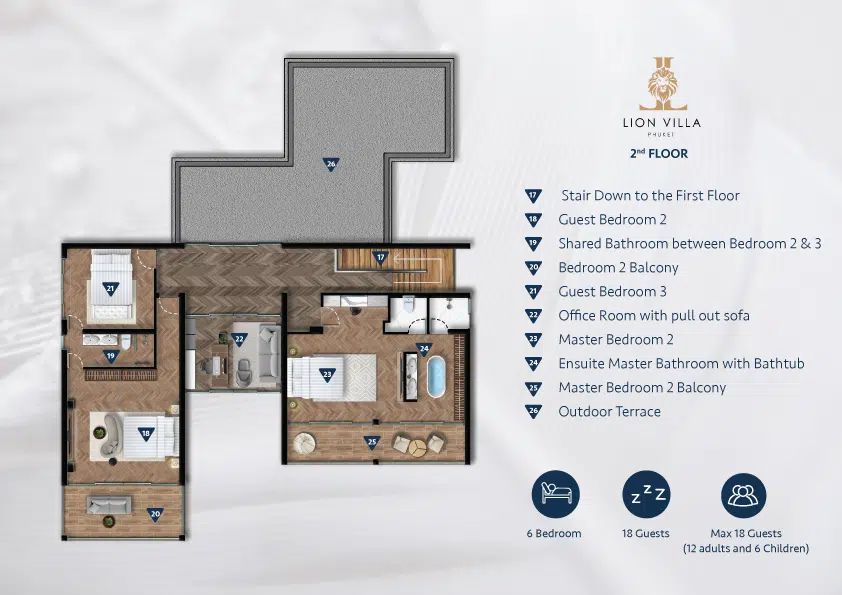 Luxury 6-Bedroom Villa with Infinity Pool Layan Beach