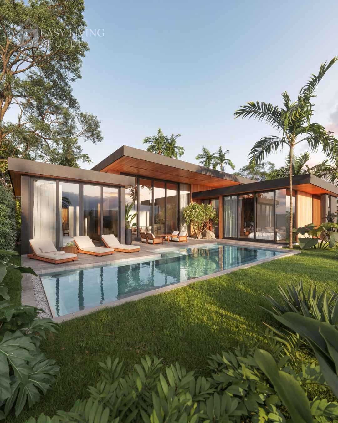 3 Bedroom Single-Storey Pool Villa – Redwood33 Bedroom Single-Storey Pool Villa – Redwood 3 Bedroom Single-Storey Pool Villa in Cherng Talay