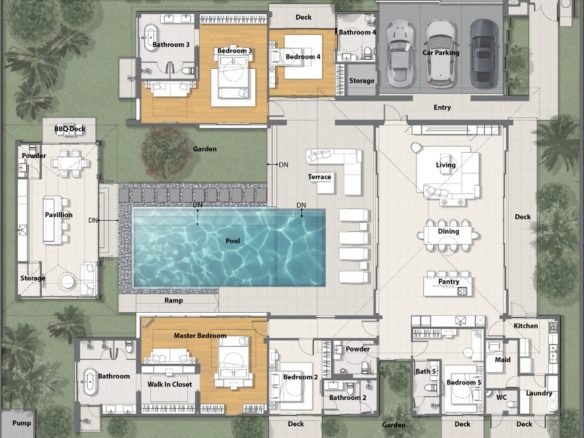 5 Bedroom Double-Master Pool Villa in Central Cherngtalay