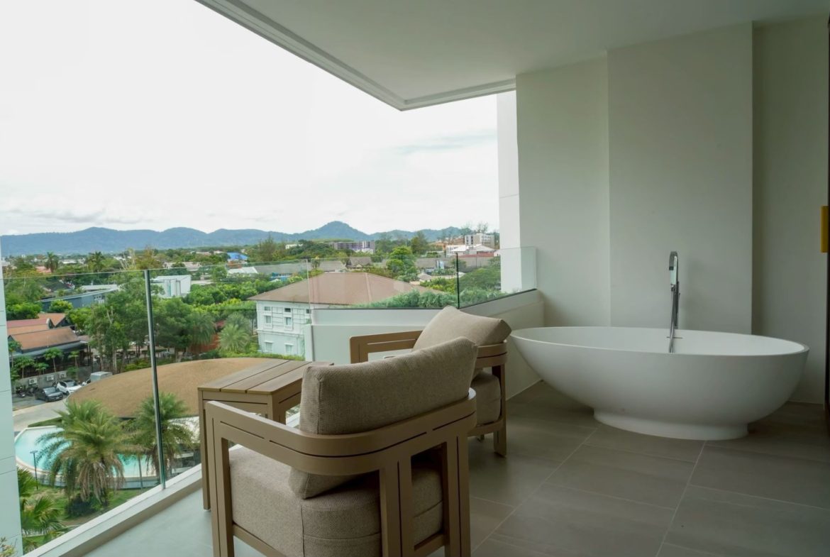 Last Available 2 Bedroom Pool View Condo with Private Outdoor Bath in Boat Avenue, Phuket