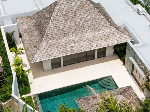 3 Bedroom Corner Pool Villa with Office in Pru Jampa, Phuket
