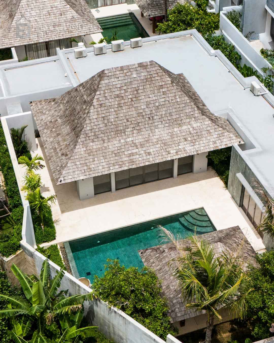 3 Bedroom Corner Pool Villa with Office in Pru Jampa, Phuket