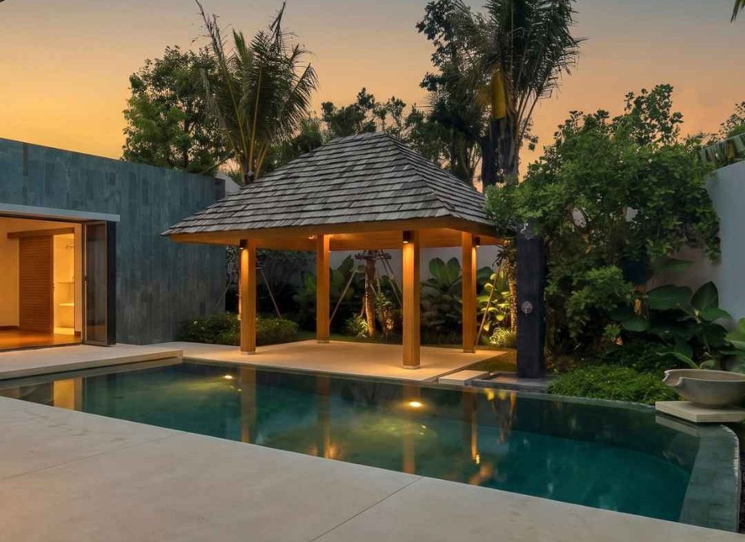 3 Bedroom Corner Pool Villa with Office in Pru Jampa, Phuket
