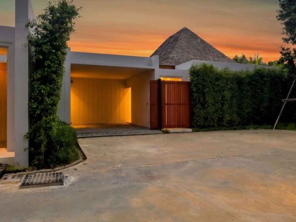 3 Bedroom Corner Pool Villa with Office in Pru Jampa, Phuket