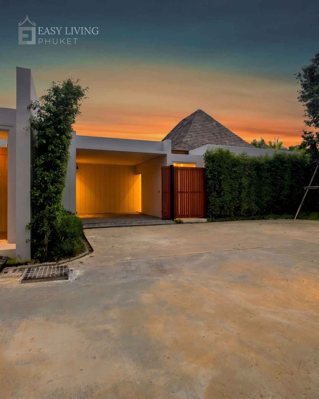 3 Bedroom Corner Pool Villa with Office in Pru Jampa, Phuket