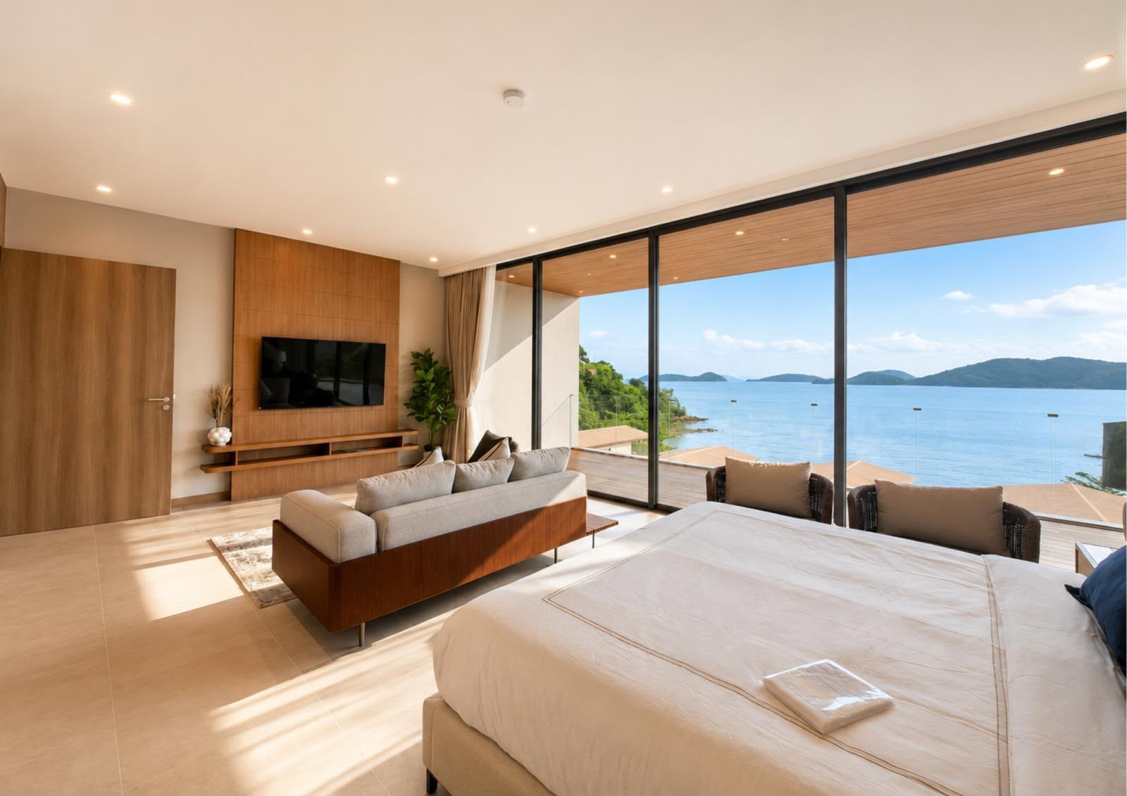 Expansive 6-Bedroom Beachfront Villa with Private Pier in Panwa
