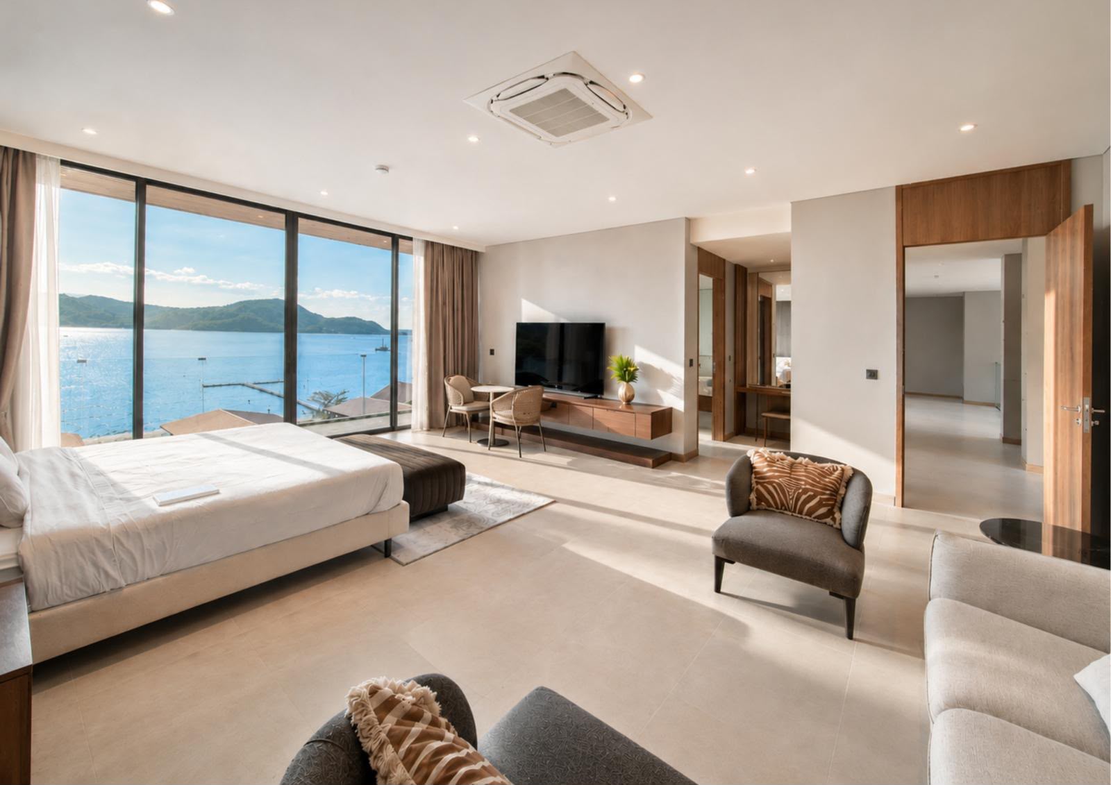 Expansive 6-Bedroom Beachfront Villa with Private Pier in Panwa