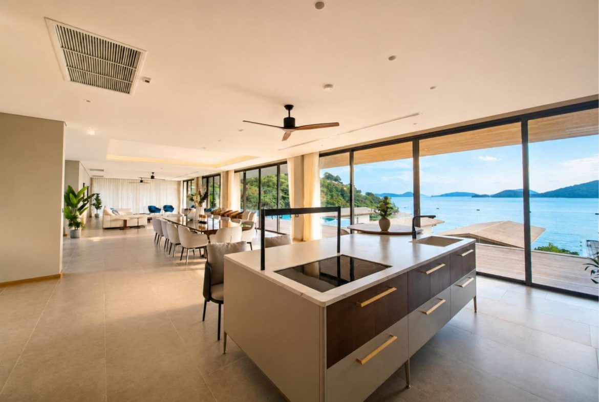 Expansive 6-Bedroom Beachfront Villa with Private Pier in Panwa