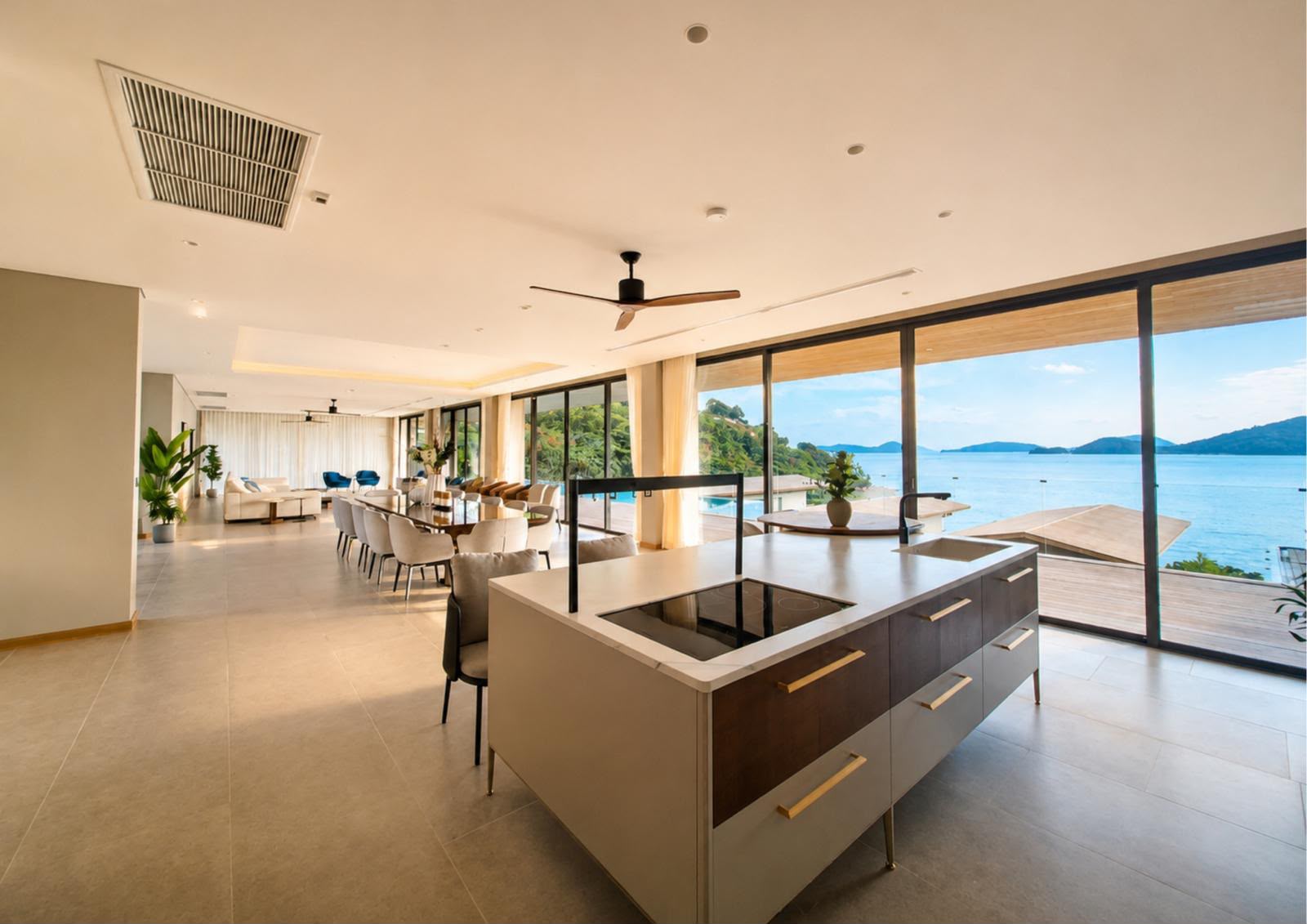 Expansive 6-Bedroom Beachfront Villa with Private Pier in Panwa