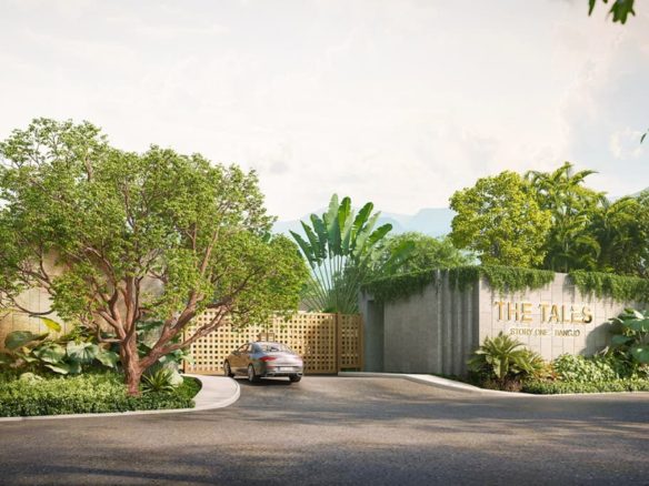 Gated entrance and signage of The Tales Story One, Bangjo, Phuket